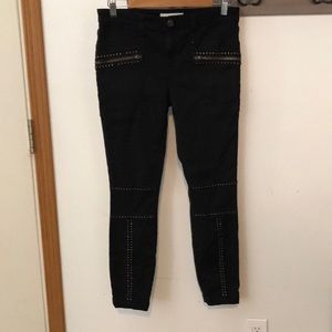 Joie jeans black, missing studs, size 29